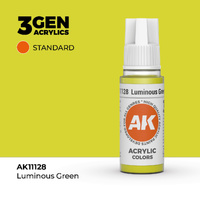 AK Interactive Luminous Green Acrylic Paint 17ml 3rd Generation