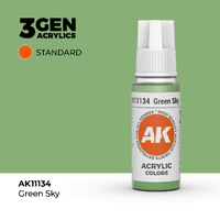 AK Interactive Green Sky Acrylic Paint 17ml 3rd Generation