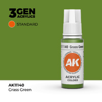 AK Interactive Grass Green Acrylic Paint 17ml 3rd Generation