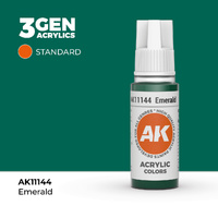AK Interactive Emerald Acrylic Paint 17ml 3rd Generation