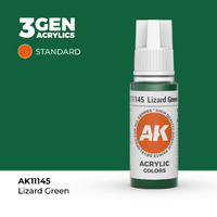 AK Interactive Lizard Green Acrylic Paint 17ml 3rd Generation