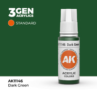 AK Interactive Dark Green Acrylic Paint 17ml 3rd Generation