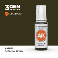 AK Interactive Reflective Green Acrylic Paint 17ml 3rd Generation