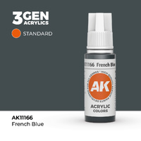 AK Interactive French Blue Acrylic Paint 17ml 3rd Generation