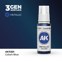 AK Interactive Cobalt Blue Metallic Acrylic Paint 17ml 3rd Generation