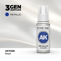 AK Interactive Pearl Metallic Acrylic Paint 17ml 3rd Generation