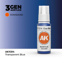 AK Interactive Clear Blue Acrylic Paint 17ml 3rd Generation