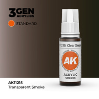 AK Interactive Clear Smoke Acrylic Paint 17ml 3rd Generation