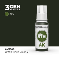 AK Interactive AFV Series: WWI French Green 2 Acrylic Paint 17ml 3rd Generation