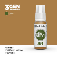 AK Interactive AFV Series: No.6 Earth Yellow (FS30257) Acrylic Paint 17ml 3rd Generation