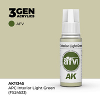 AK Interactive AFV Series: APC Interior Light Green (FS24533) Acrylic Paint 17ml 3rd Generation