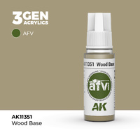 AK Interactive AFV Series: Wood Base Acrylic Paint 17ml 3rd Generation