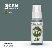 AK Interactive AFV Series: SLA Blue Acrylic Paint 17ml 3rd Generation