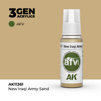 AK Interactive AFV Series: New Iraqi Army Sand Acrylic Paint 17ml 3rd Generation
