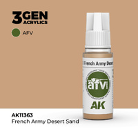 AK Interactive AFV Series: French Army Desert Sand Acrylic Paint 17ml 3rd Generation