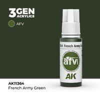 AK Interactive AFV Series: French Army Green Acrylic Paint 17ml 3rd Generation