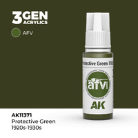 AK Interactive AFV Series: Protective Green 1920s-1930s Acrylic Paint 17ml 3rd Generation