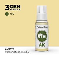 AK Interactive AFV Series: Portland Stone No.64 Acrylic Paint 17ml 3rd Generation