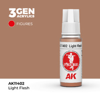 AK Interactive Figure Series: Light Flesh Acrylic Paint 17ml 3rd Generation