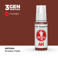 AK Interactive Figure Series: Shadow Flesh Acrylic Paint 17ml 3rd Generation
