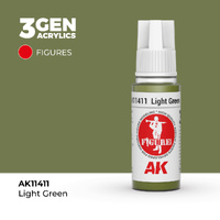 AK Interactive Figure Series: Light Green Acrylic Paint 17ml 3rd Generation