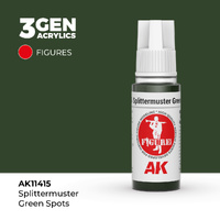 AK Interactive Figure Series: Splittermuster Green Spots Acrylic Paint 17ml 3rd Generation