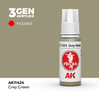 AK Interactive Figure Series: Grey Green Acrylic Paint 17ml 3rd Generation