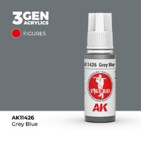 AK Interactive Figure Series: Grey Blue Acrylic Paint 17ml 3rd Generation