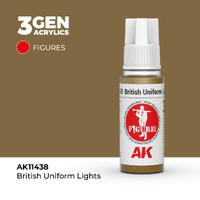 AK Interactive Figure Series: British Uniform Lights Acrylic Paint 17ml 3rd Generation
