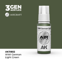 AK Interactive Air Series: WWI German Light Green Acrylic Paint 17ml 3rd Generation