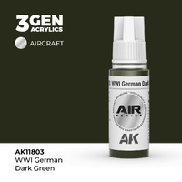 AK Interactive Air Series: WWI German Dark Green Acrylic Paint 17ml 3rd Generation