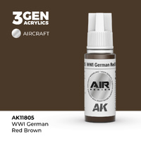 AK Interactive Air Series: WWI German Red Brown Acrylic Paint 17ml 3rd Generation