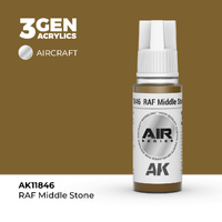 AK Interactive Air Series: RAF Middle Stone Acrylic Paint 17ml 3rd Generation
