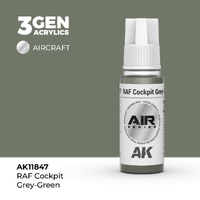 AK Interactive Air Series: RAF Cockpit Grey-Green Acrylic Paint 17ml 3rd Generation
