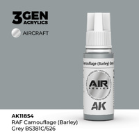 AK Interactive Air Series: RAF Camouflage (Barley) Grey BS381C/626 Acrylic Paint 17ml 3rd Generation