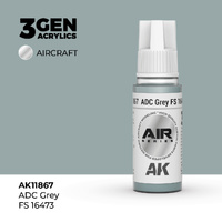 AK Interactive Air Series: ADC Grey FS 16473 Acrylic Paint 17ml 3rd Generation