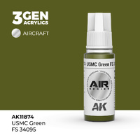 AK Interactive Air Series: USMC Green FS 34095 Acrylic Paint 17ml 3rd Generation