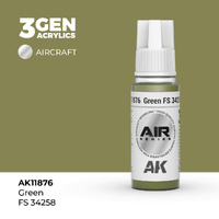 AK Interactive Air Series: Green FS 34258 Acrylic Paint 17ml 3rd Generation