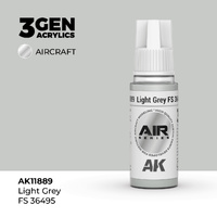 AK Interactive Air Series: Light Grey FS 36495 Acrylic Paint 17ml 3rd Generation