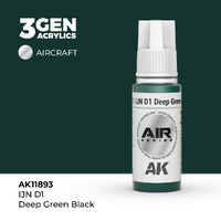 AK Interactive Air Series: IJN D1 Deep Green Black Acrylic Paint 17ml 3rd Generation