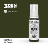 AK Interactive Air Series: AII Green Acrylic Paint 17ml 3rd Generation