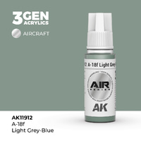 AK Interactive Air Series: A-18f Light Grey-Blue Acrylic Paint 17ml 3rd Generation
