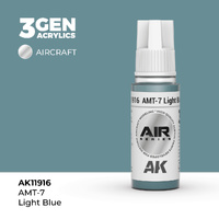 AK Interactive Air Series: AMT-7 Light Blue Acrylic Paint 17ml 3rd Generation