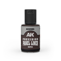 AK Interactive Precision Paneliner - Sepia 30ml