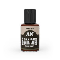 AK Interactive Precision Paneliner - Dark Rust 30ml