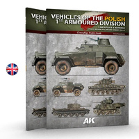 AK Interactive Book: Vehicles Of The Polish 1st Armoured Division (Camouflage Profile Guide) - English