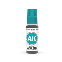 AK Interactive Acrylic Wash: Obsidian Holt Wash 18ml