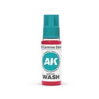 AK Interactive Acrylic Wash: Carmine Dawn Wash 18ml