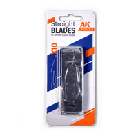 AK Interactive Straight Blades For Scalpel Handle AK9545 (10 Units)