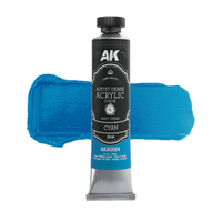 AK Interactive Artist Dense Acrylic Cyan 20ml